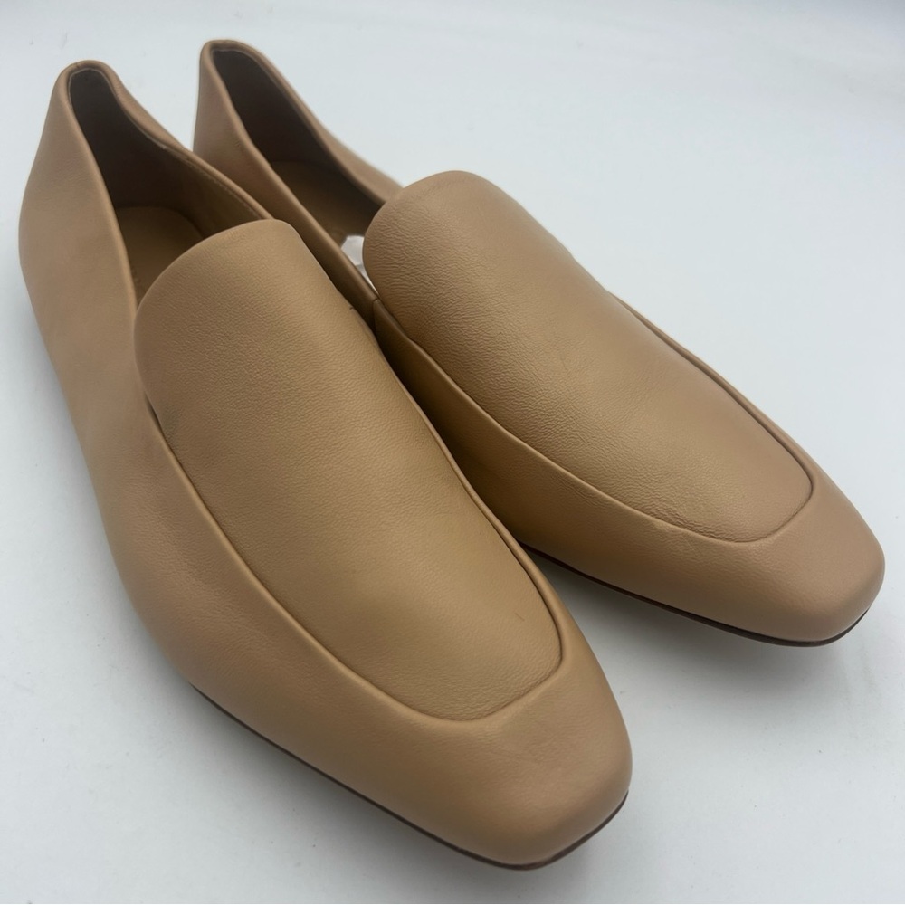 VINCE Brette Loafer ALL Leather Tan Women’s Size EU 38.5 US 8.5 Comfort NEW